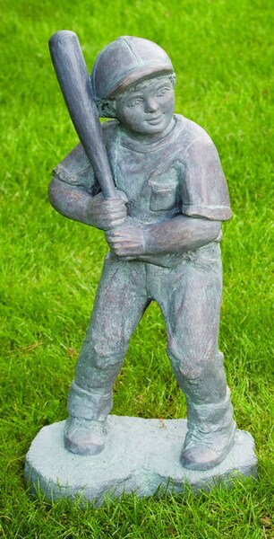 Baseball Batter Boy Large Garden Sculpture Sport